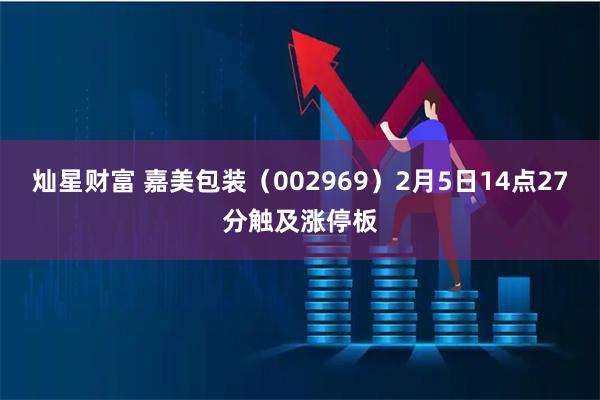 灿星财富 嘉美包装（002969）2月5日14点27分触及涨停板