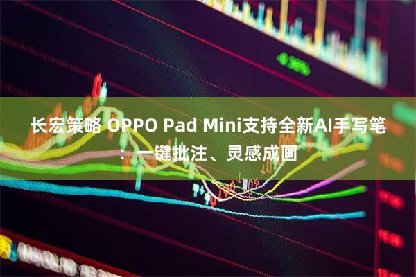 长宏策略 OPPO Pad Mini支持全新AI手写笔：一键批注、灵感成画